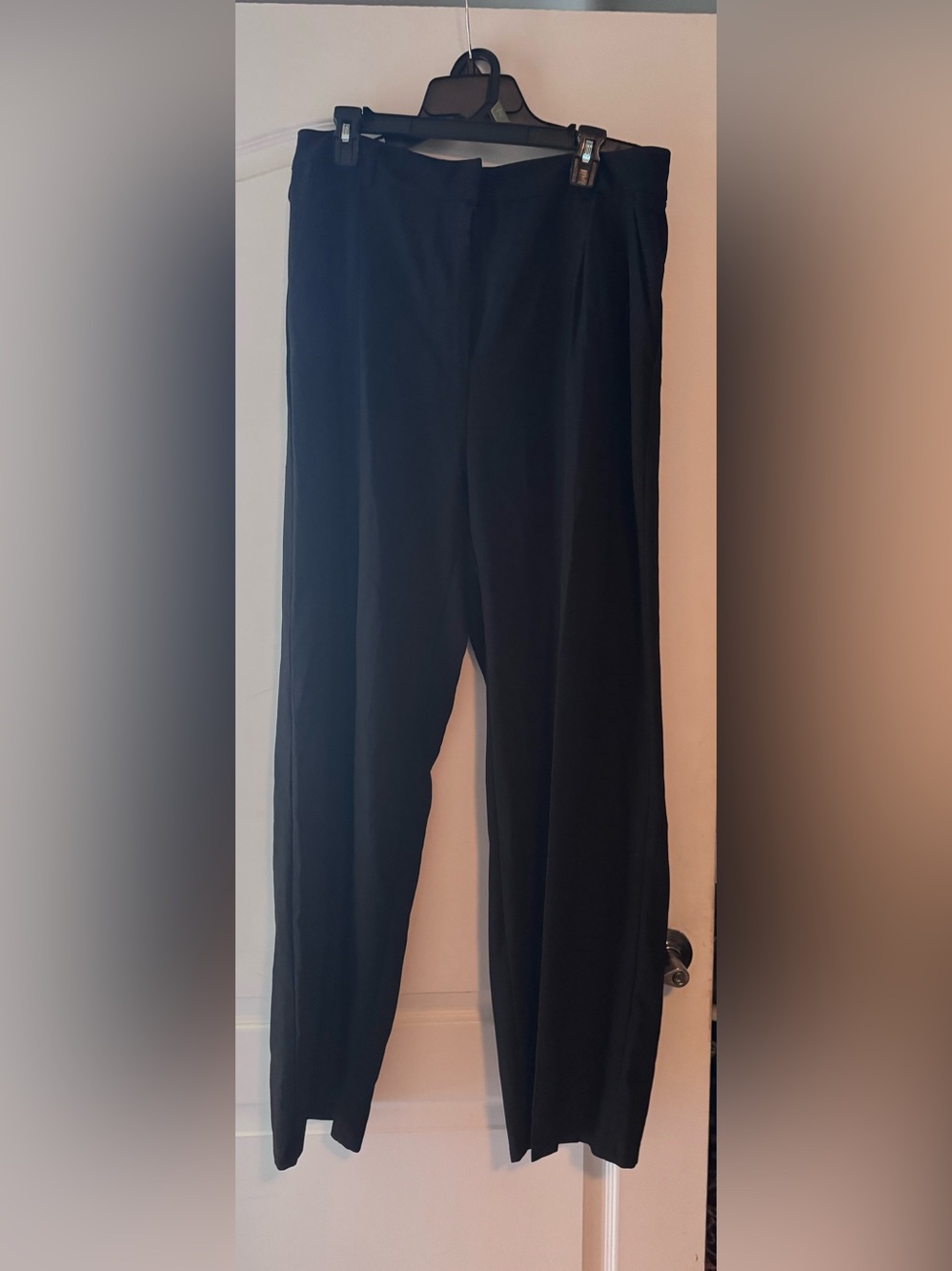 Classic Black Women's Wide-Leg Pants XL